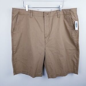 Old Navy #553229 Lived-In Straight Khaki Tan Shorts NWT size 44